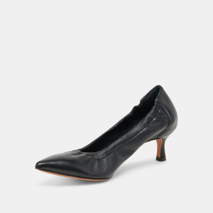 Celtin Black Leather Heels | Dolce Vita Featured