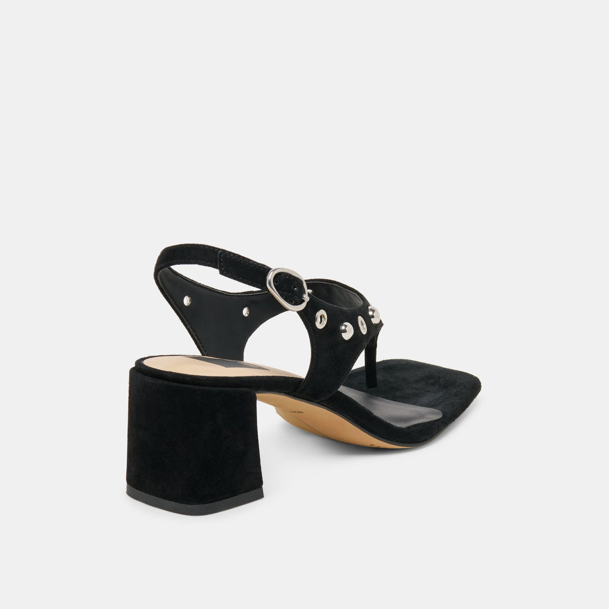 Yves Stud Onyx Suede Heels | Dolce Vita Best Price