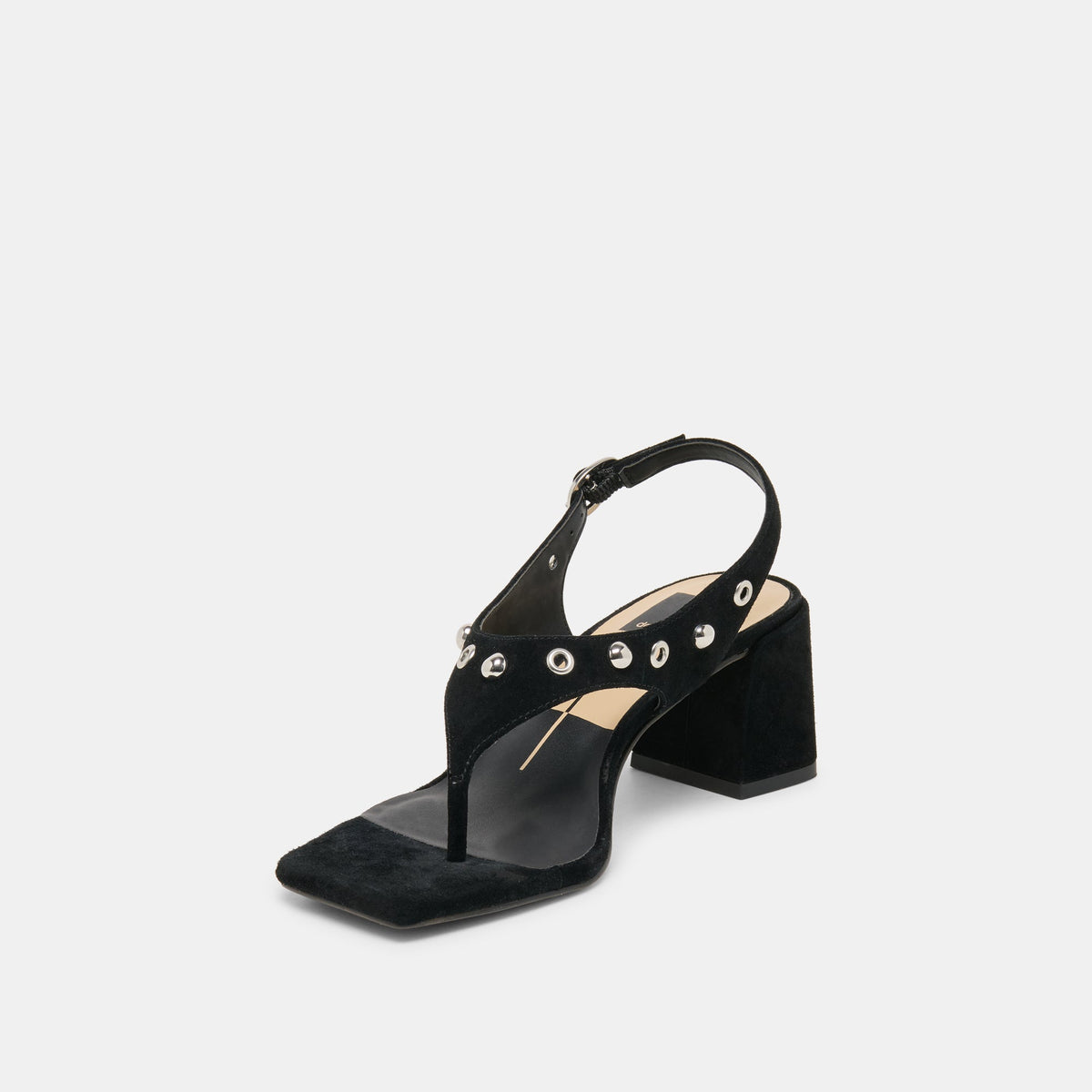 Yves Stud Onyx Suede Heels | Dolce Vita Best Price