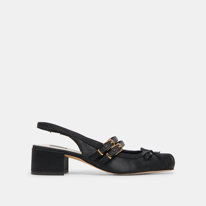 Loris Onyx Satin Heels | Dolce Vita Hot Sale