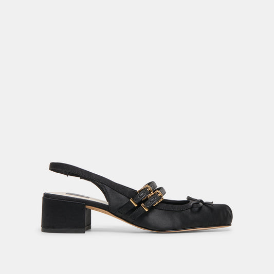 Loris Onyx Satin Heels | Dolce Vita Hot Sale