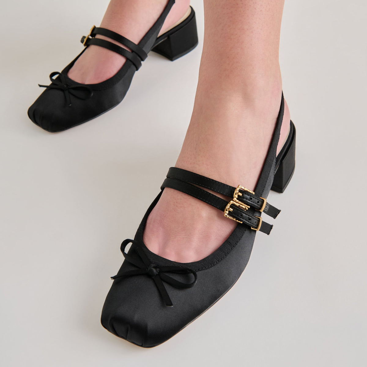 Loris Onyx Satin Heels | Dolce Vita Hot Sale