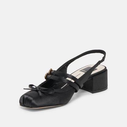 Loris Onyx Satin Heels | Dolce Vita Hot Sale