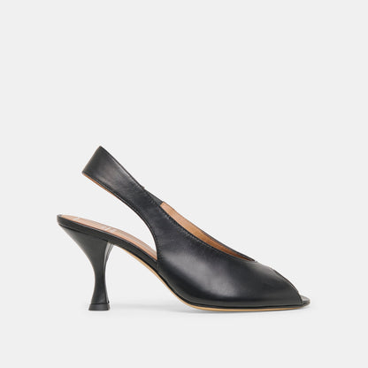 Madow Black Leather Heels | Dolce Vita Deals