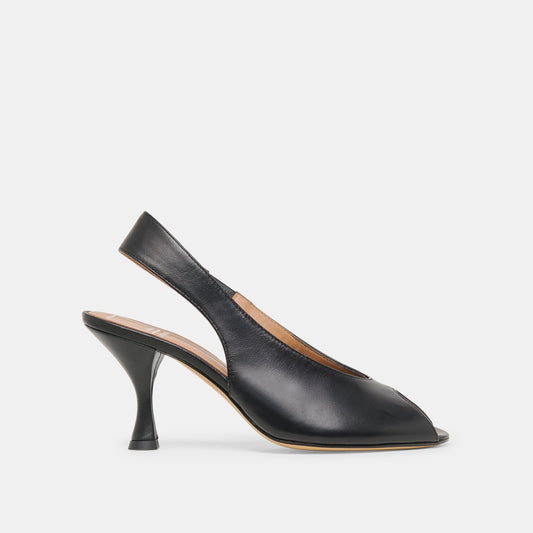 Madow Black Leather Heels | Dolce Vita Deals