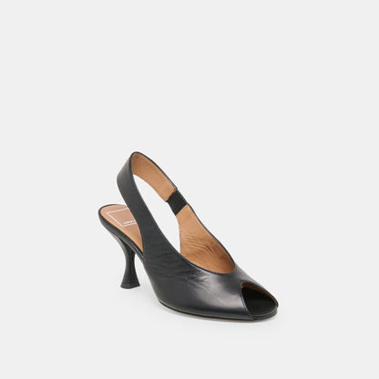 Madow Black Leather Heels | Dolce Vita Deals
