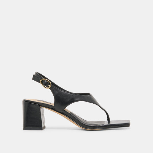 Yves Black Leather Heels | Dolce Vita Great Value