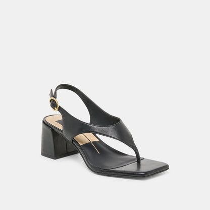 Yves Black Leather Heels | Dolce Vita Great Value