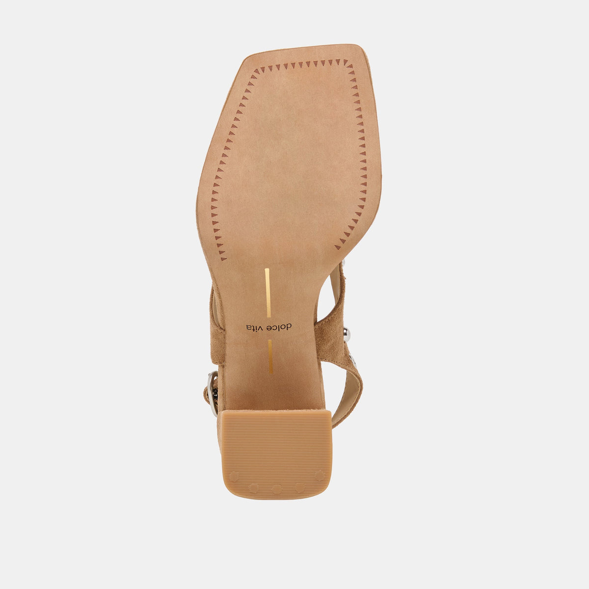 Yves Stud Lt Brown Suede Heels | Dolce Vita Classic