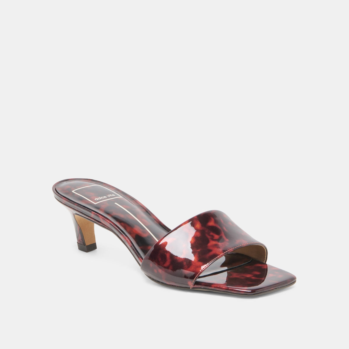 REXA Tortoise Patent Leather Kitten Heels | Dolce Vita Top Pick