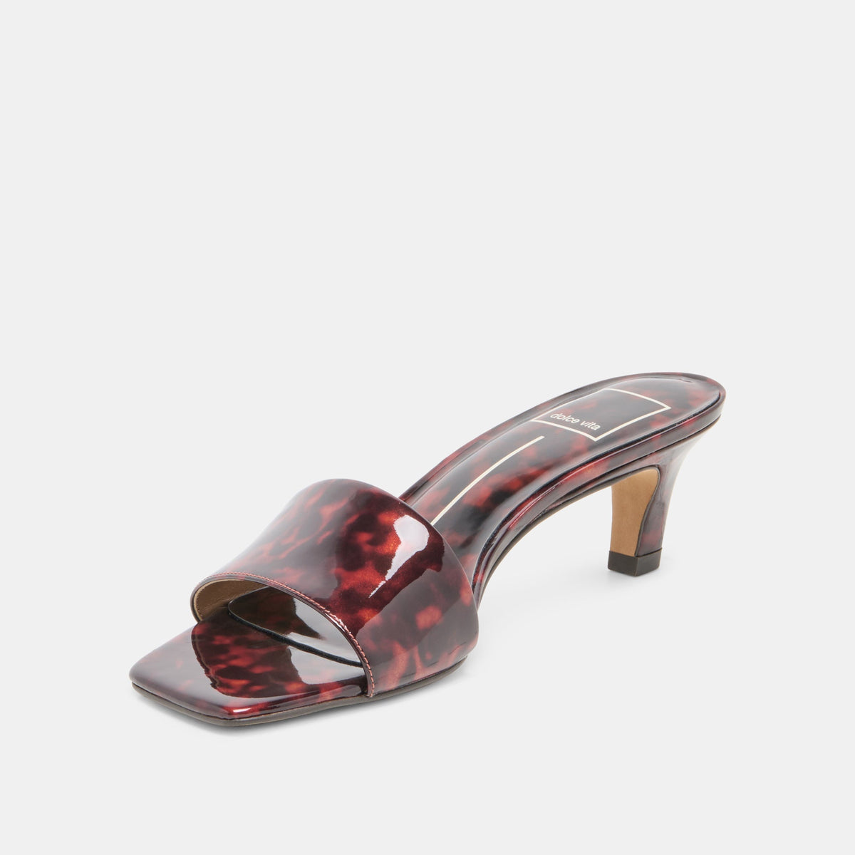 REXA Tortoise Patent Leather Kitten Heels | Dolce Vita Top Pick