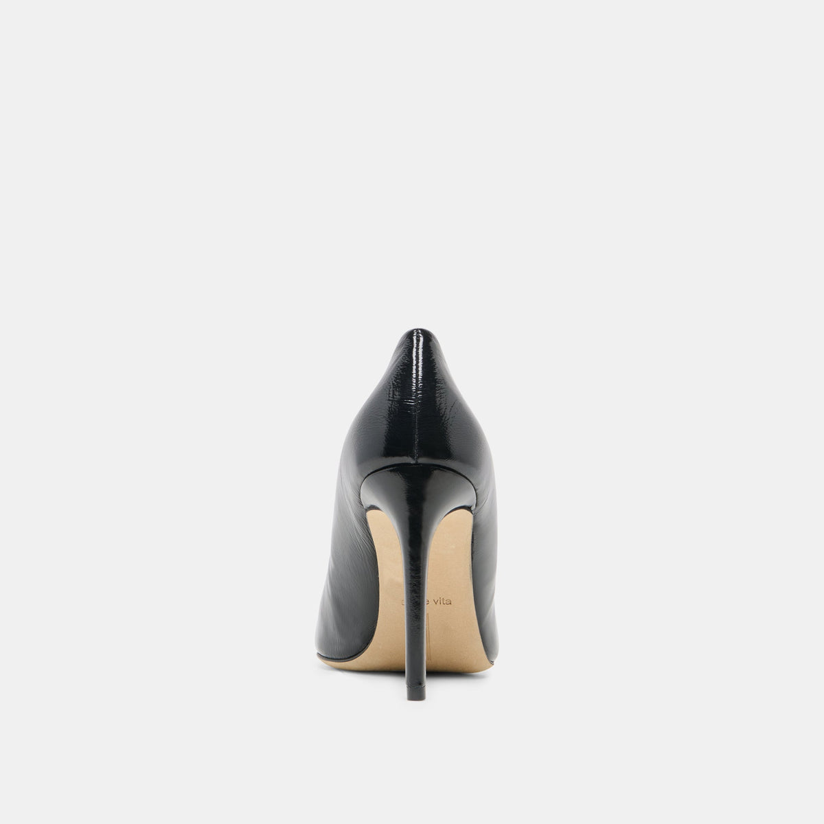 LANKY Black Leather Closed-Toe Pump Stiletto Heels | Dolce Vita Great Value