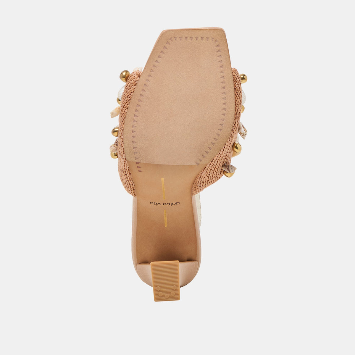 Tylah Toffee Beaded Raffia Heels | Dolce Vita Everyday