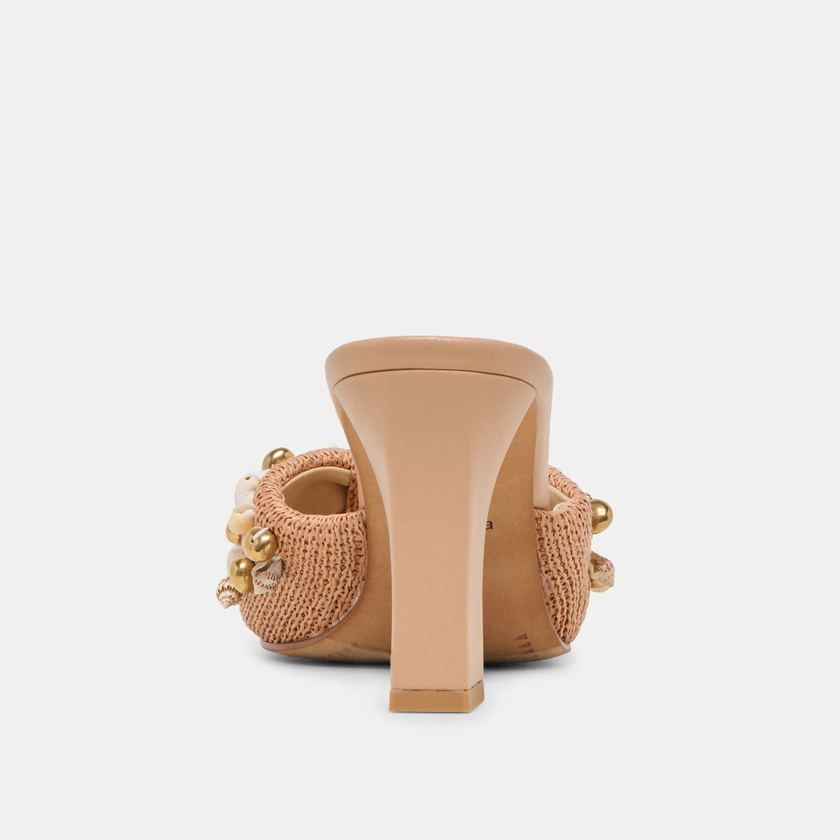 Tylah Toffee Beaded Raffia Heels | Dolce Vita Everyday