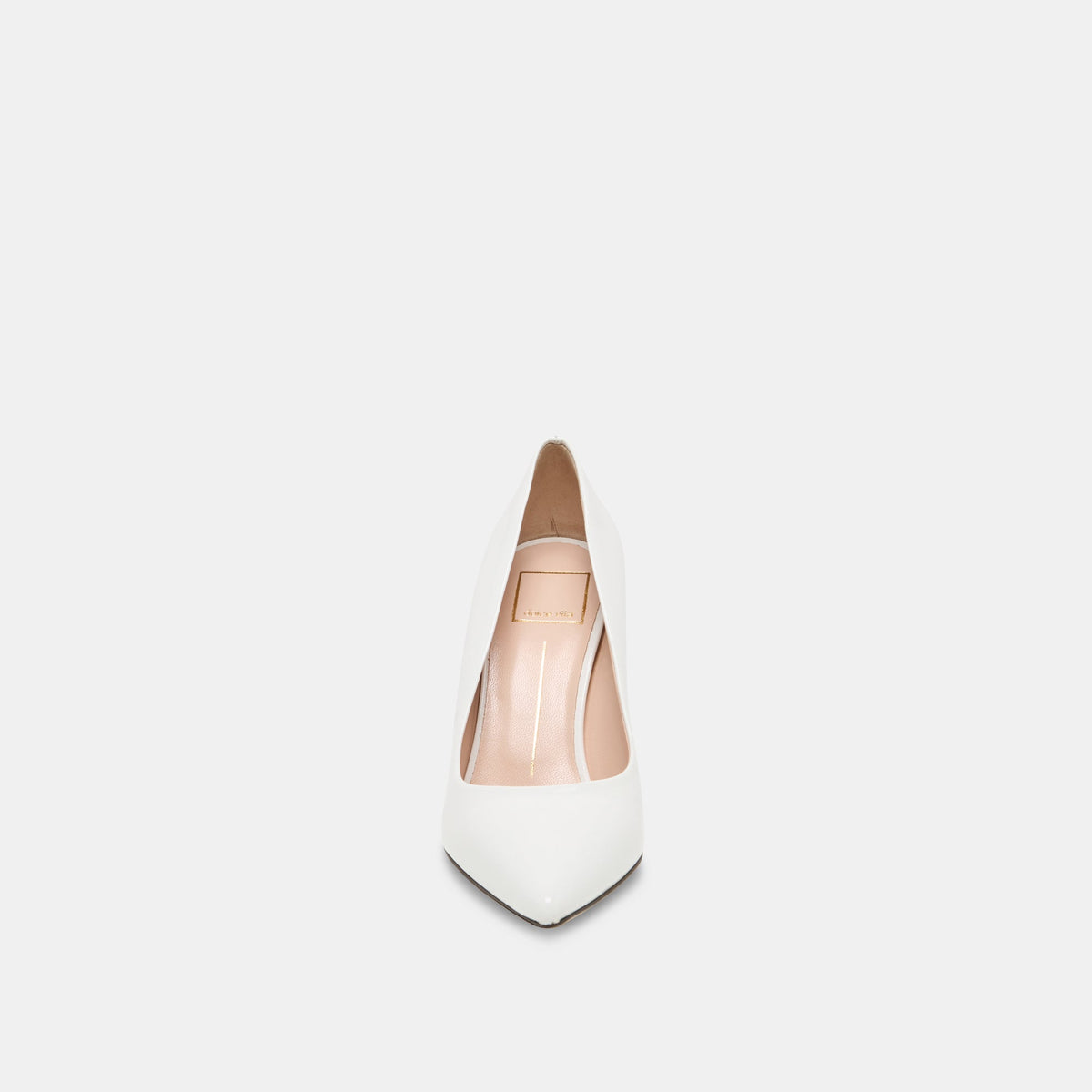LANKY White Leather Closed-Toe Pump Stiletto Heels | Dolce Vita Quality
