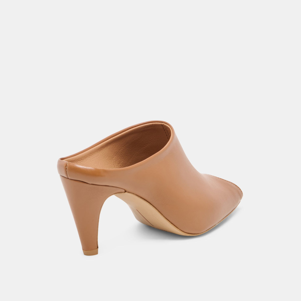 MERY Brown Leather Peep-Toe Heels | Dolce Vita Everyday