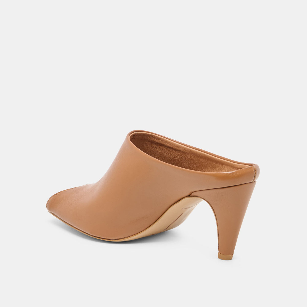 MERY Brown Leather Peep-Toe Heels | Dolce Vita Everyday