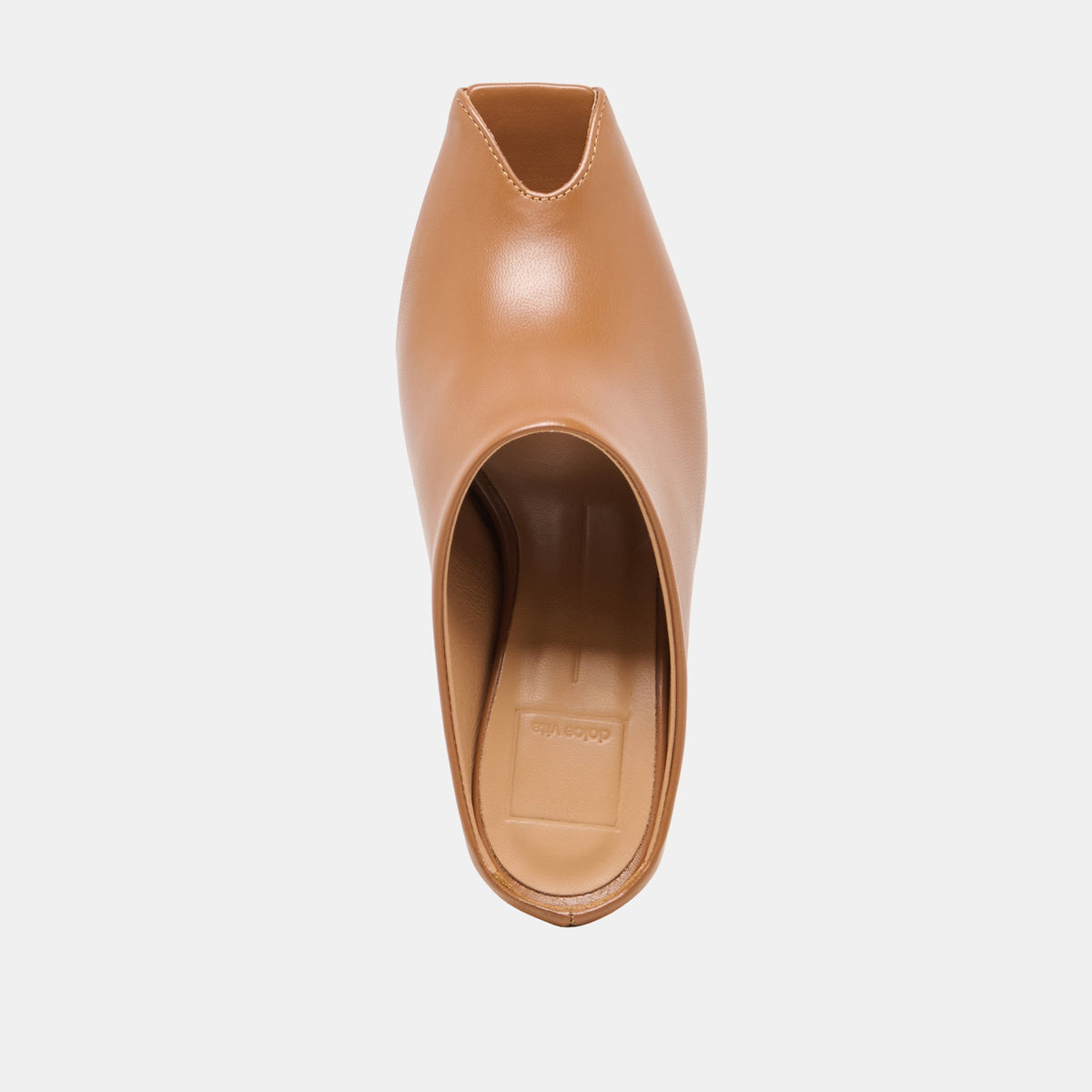 MERY Brown Leather Peep-Toe Heels | Dolce Vita Everyday