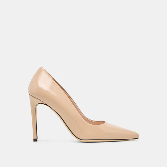 LANKY Tan Leather Closed-Toe Pump Stiletto Heels | Dolce Vita Latest