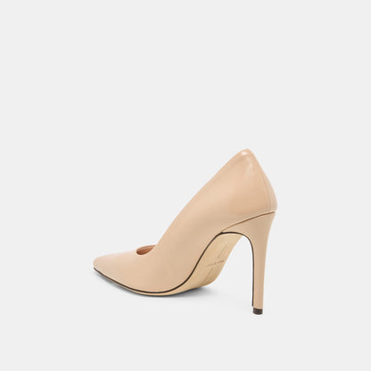 LANKY Tan Leather Closed-Toe Pump Stiletto Heels | Dolce Vita Latest