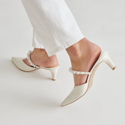 Kanika Pearl Mid Vanilla Pearl Heels | Dolce Vita Special Offer