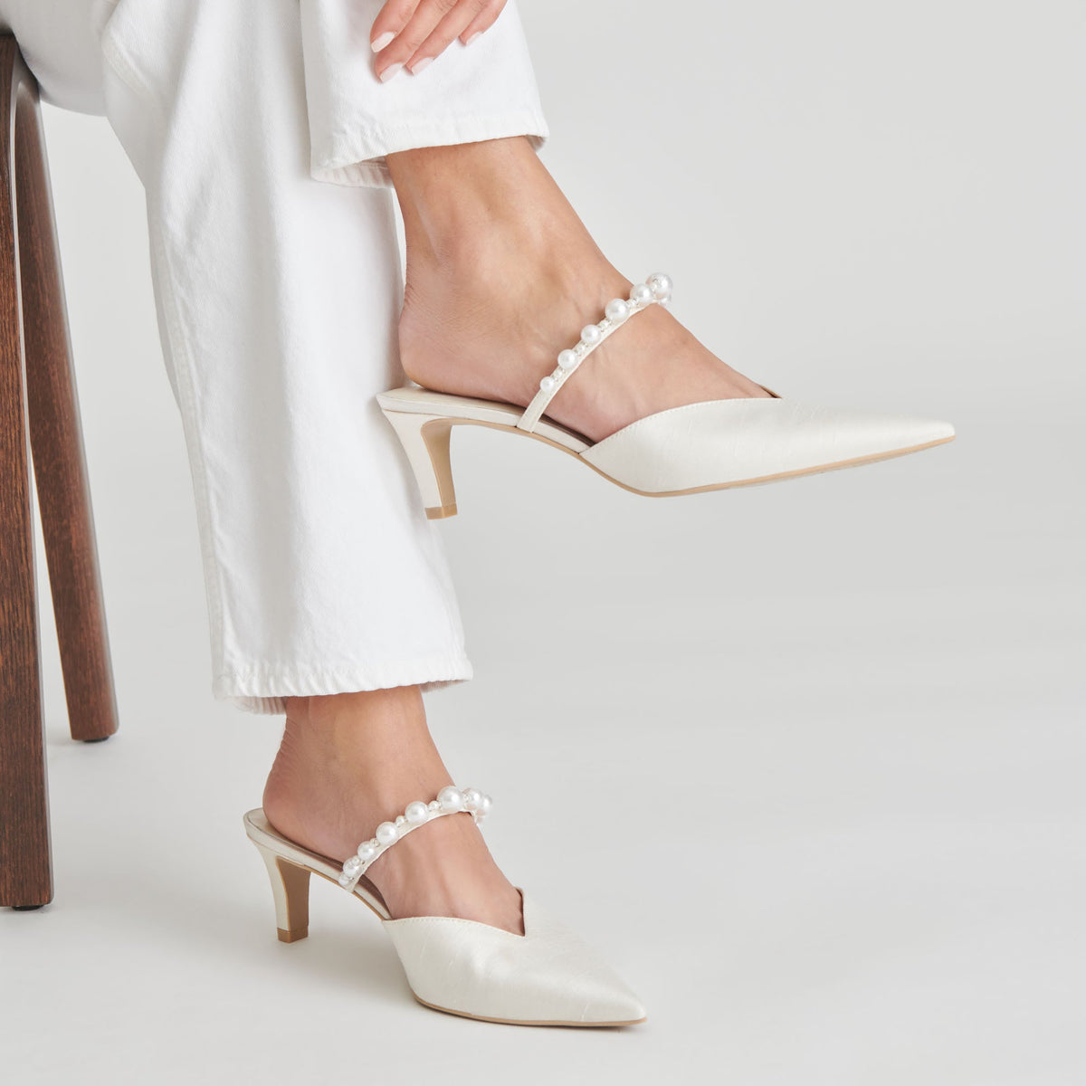 Kanika Pearl Mid Vanilla Pearl Heels | Dolce Vita Special Offer