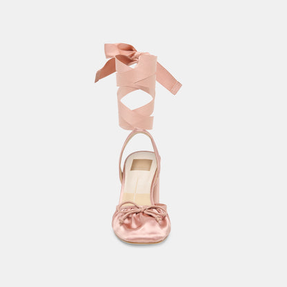 Tisha Lt Blush Satin Heels | Dolce Vita Best Price