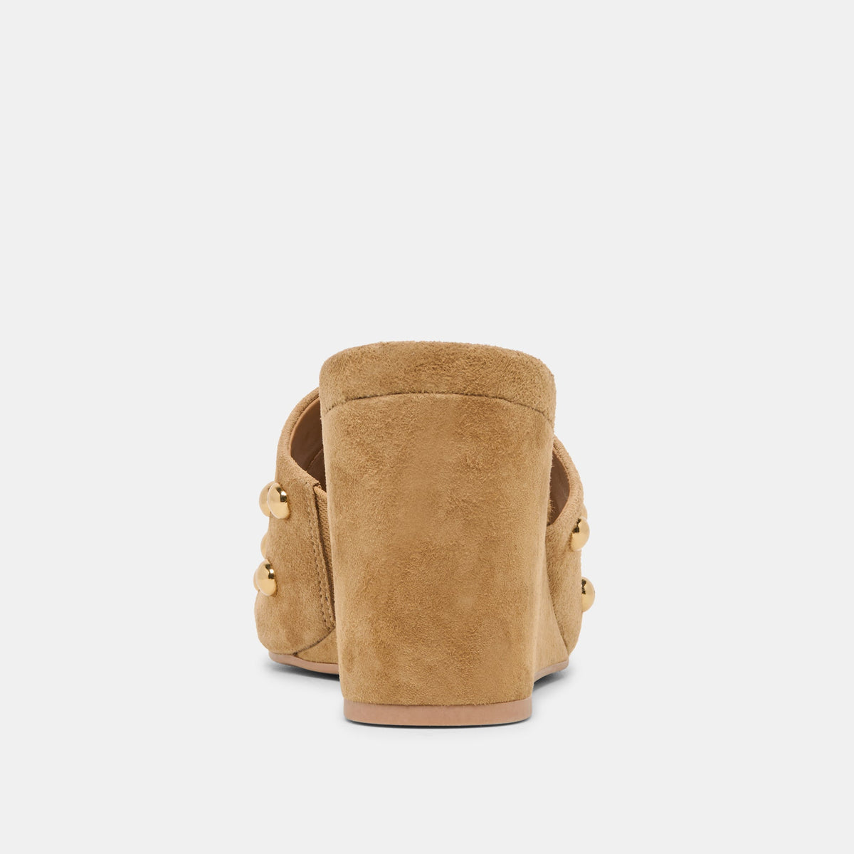 Holta Stud Lt Brown Suede Wedges | Dolce Vita Top Pick