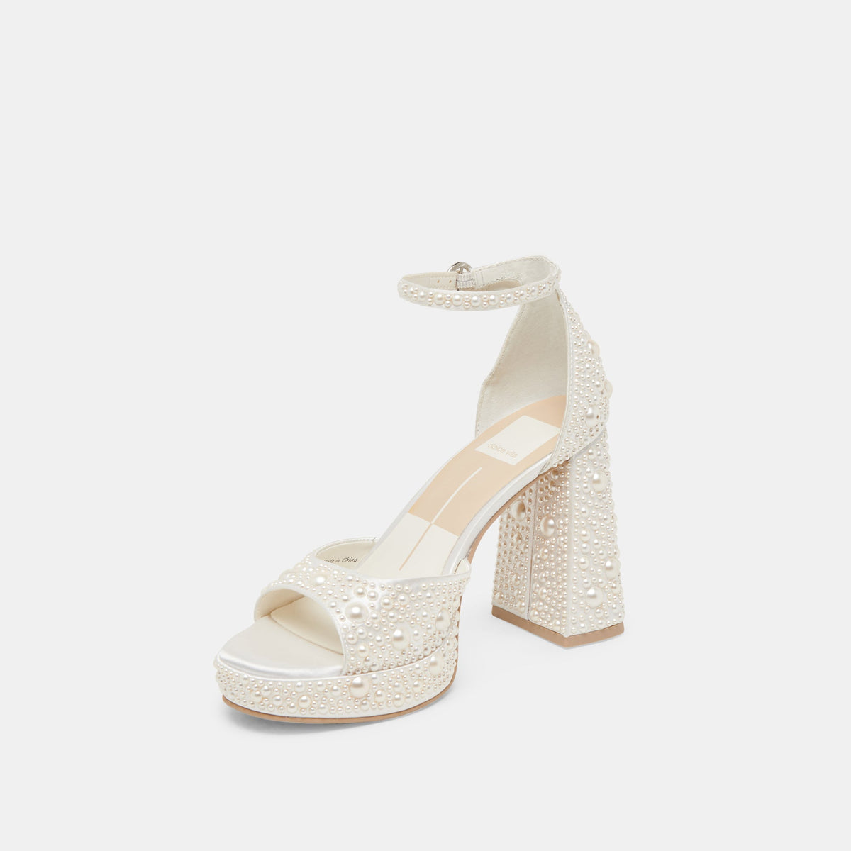 PANDRO PEARL HEELS TRUE WHITE SATIN
 – Dolce Vita | Dolce Vita Popular