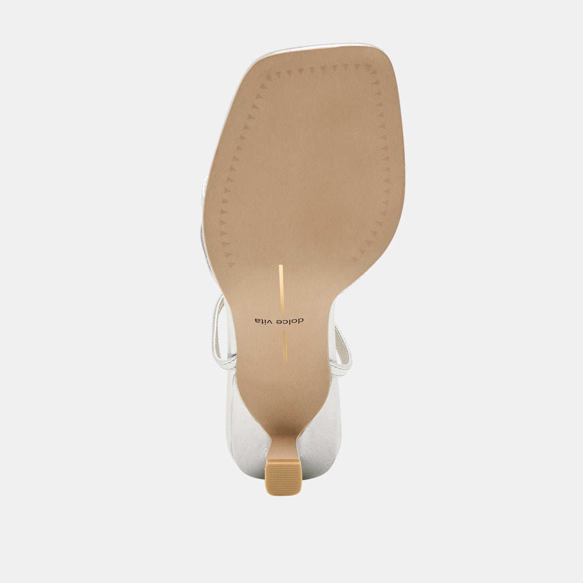 Manji Silver Metallic Leather Heels | Dolce Vita Premium