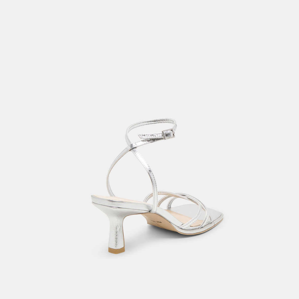 Manji Silver Metallic Leather Heels | Dolce Vita Premium