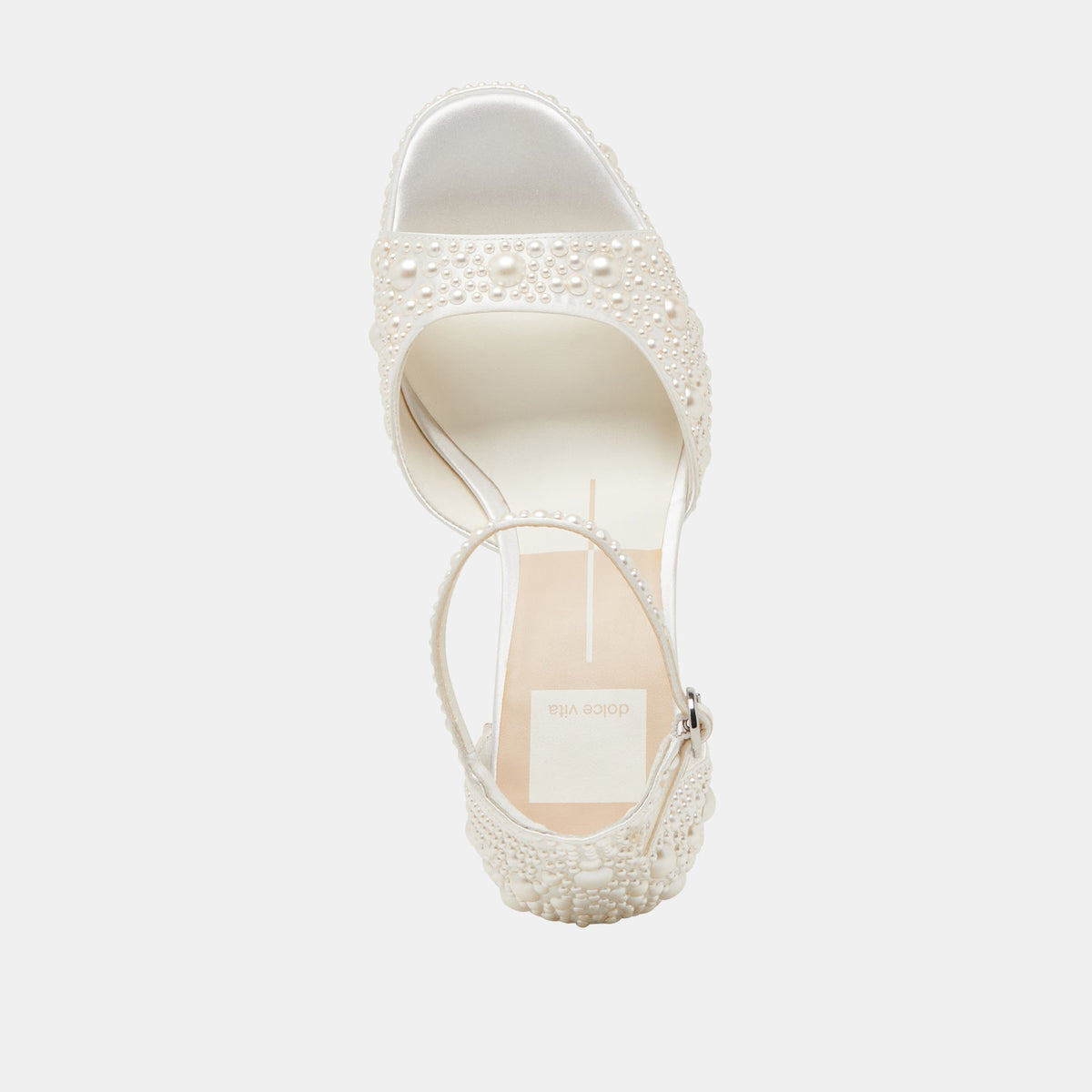 PANDRO PEARL WIDE HEELS TRUE WHITE SATIN
 – Dolce Vita | Dolce Vita Smart Buy