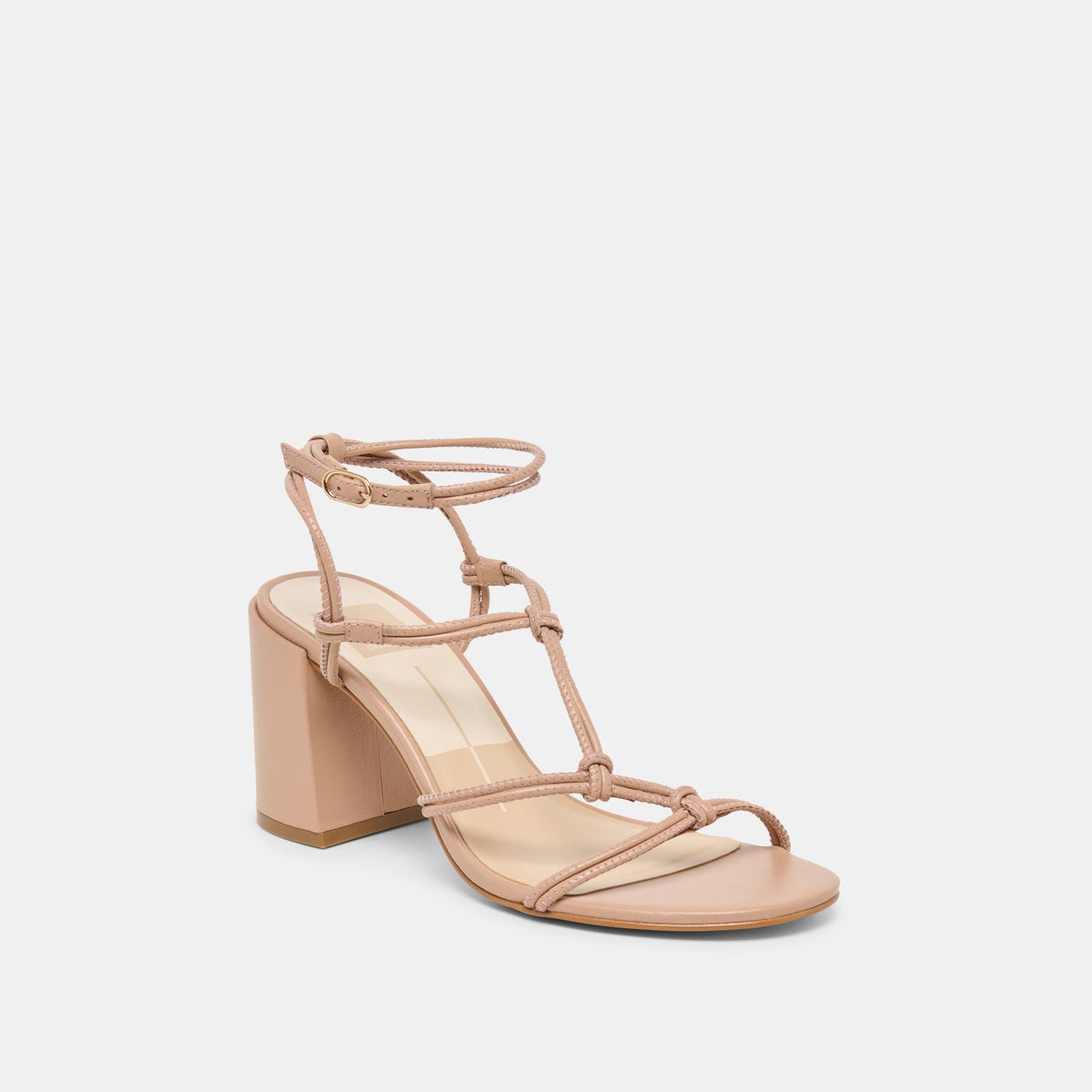 Fizzy Lt Tan Leather Heels | Dolce Vita Premium