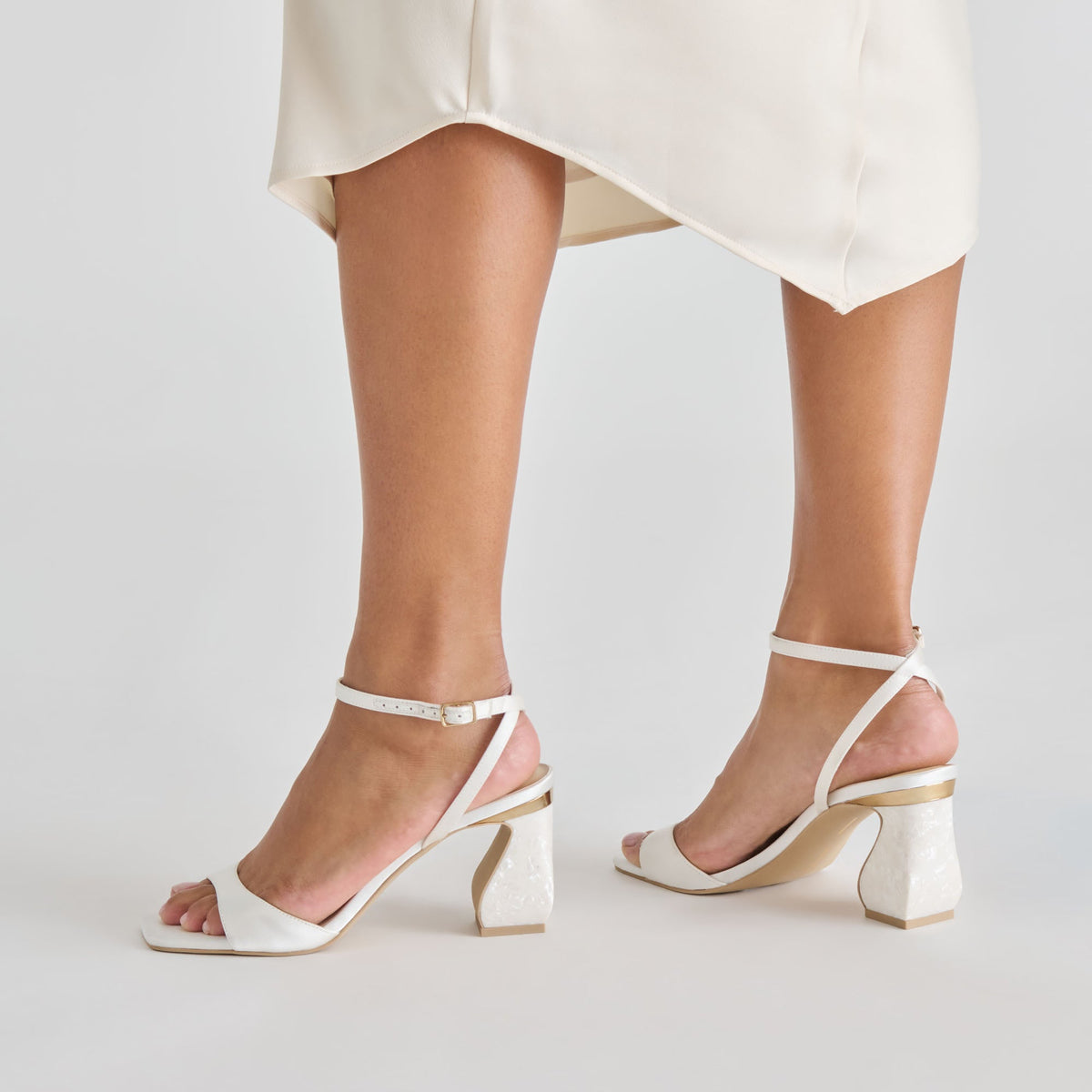 Tilda True White Satin Heels | Dolce Vita Best Seller