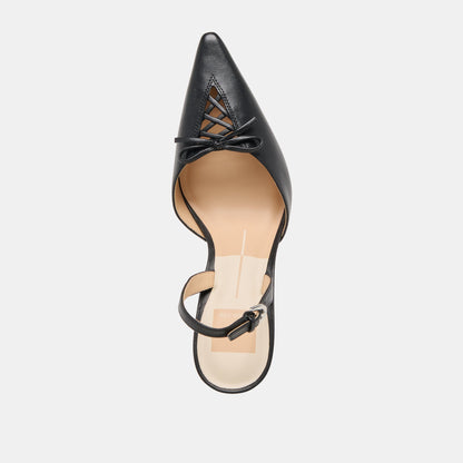 Hamya Black Leather Heels | Dolce Vita Trending