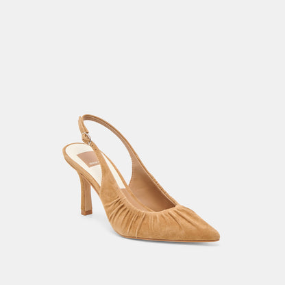 Keira Lt Brown Suede Heels | Dolce Vita Latest
