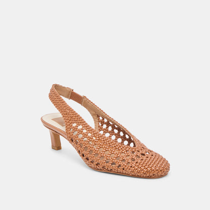 Fawne Saddle Woven Stella Heels | Dolce Vita Exclusive