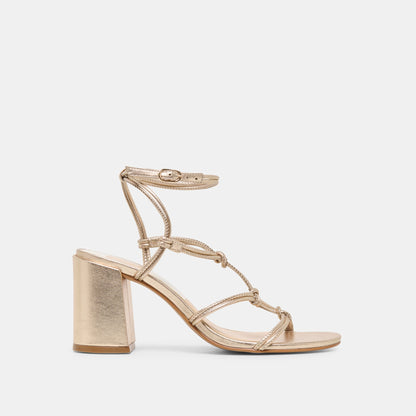 Fizzy Gold Leather Heels | Dolce Vita Top Pick