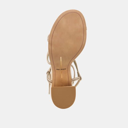 Fizzy Gold Leather Heels | Dolce Vita Top Pick