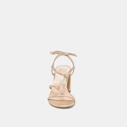 Fizzy Gold Leather Heels | Dolce Vita Top Pick