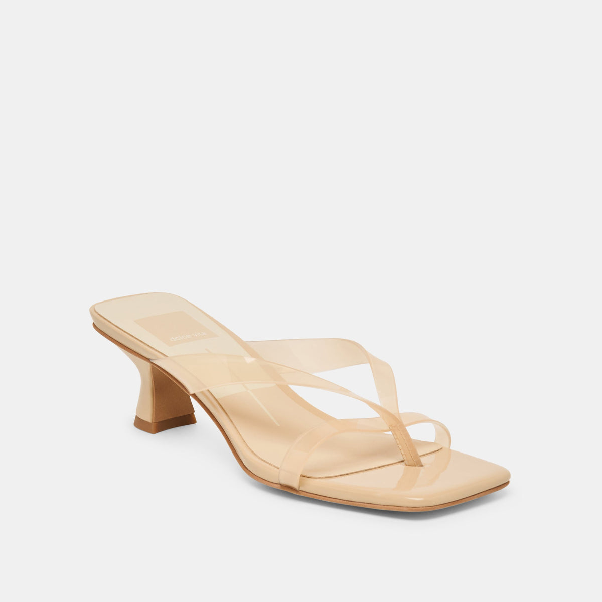 Brevel Vinyl Wide Praline Jelly Heels | Dolce Vita Sale