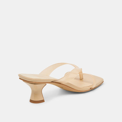Brevel Vinyl Wide Praline Jelly Heels | Dolce Vita Sale