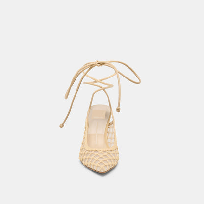 Yael Lt Natural Woven Raffia Heels | Dolce Vita Classic