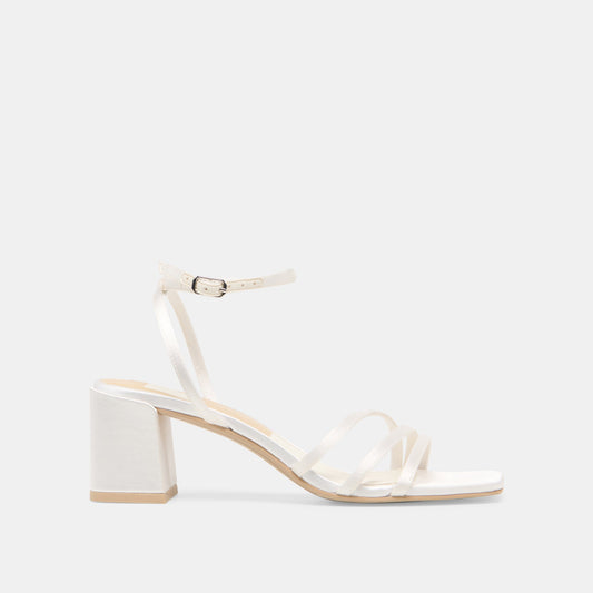 Ysabel True White Satin Heels | Dolce Vita Deals