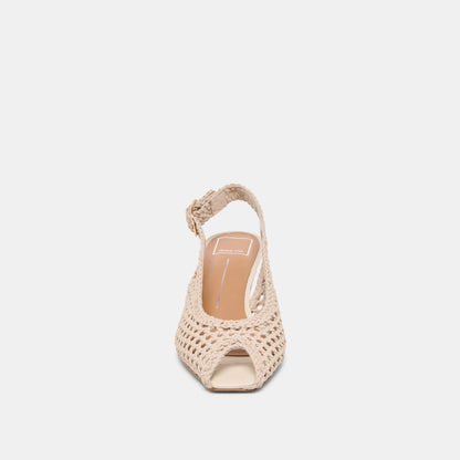 REMLA Bone Woven Leather Peep-Toe Kitten Heel | Dolce Vita Featured