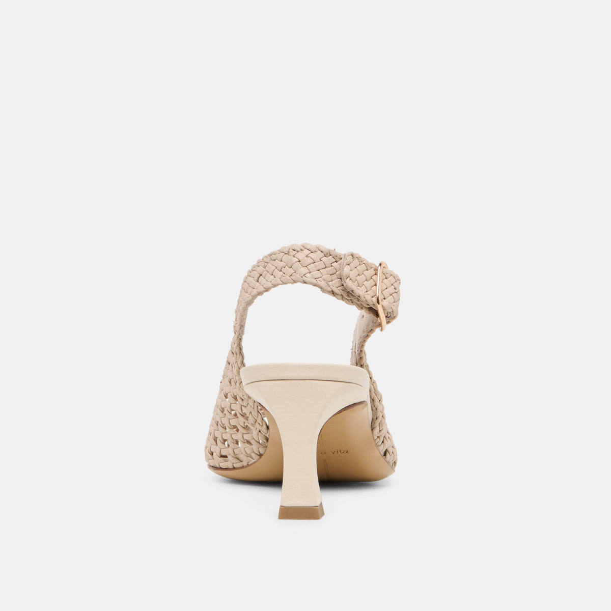 REMLA Bone Woven Leather Peep-Toe Kitten Heel | Dolce Vita Featured