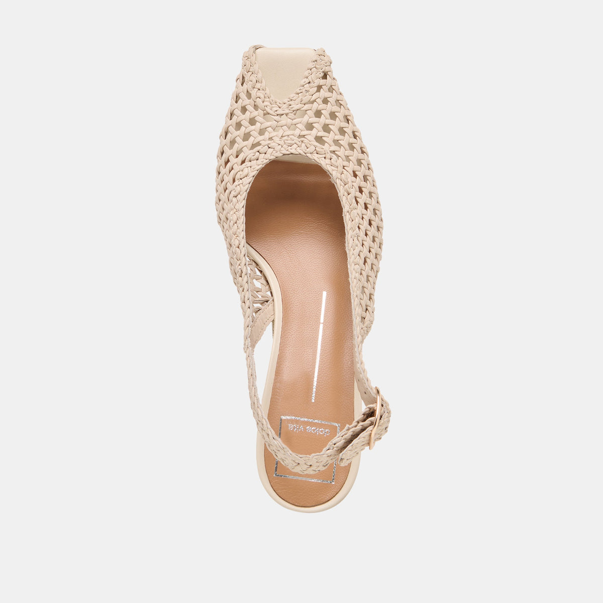 REMLA Bone Woven Leather Peep-Toe Kitten Heel | Dolce Vita Featured