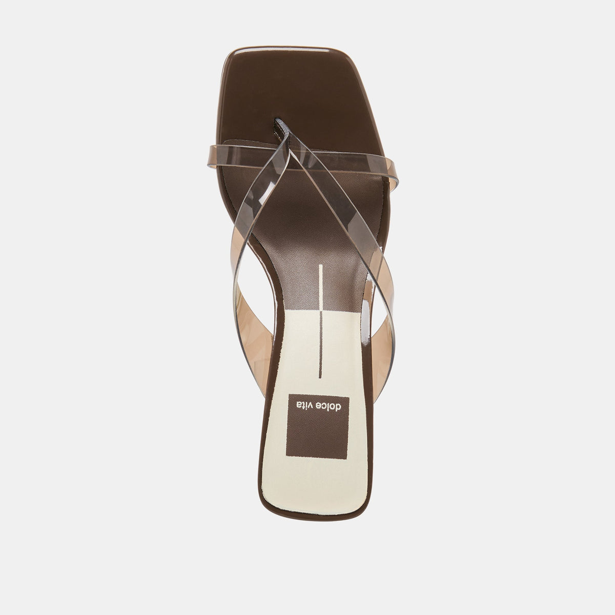 Brevel Vinyl Wide Dk Brown Jelly Heels | Dolce Vita Quality