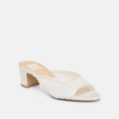 Inga Off White Satin Heels | Dolce Vita Sale