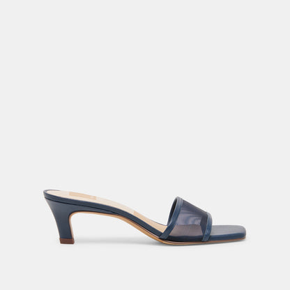 Rexa Mesh Navy Mesh Heels | Dolce Vita New